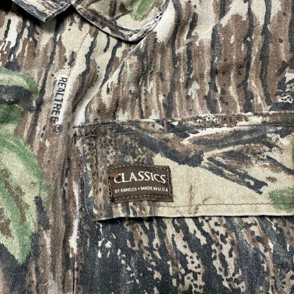 Vintage 90s Classics Ranger Realtree Camouflage Mens‎ L Hunting Camo Jacket USA - Picture 4 of 8